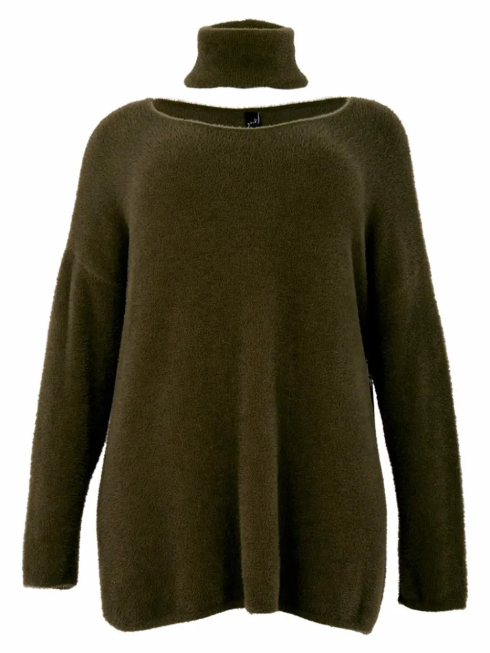 YOEK Pullover & Strickjacken<Damen Pullover grün uni