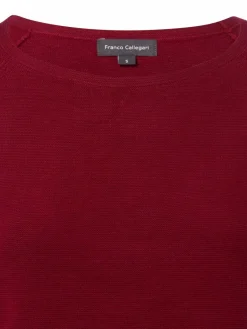 Franco Callegari Pullover & Strickjacken<Damen Pullover bordeaux uni