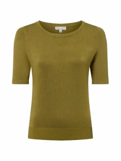 Marie Lund Pullover & Strickjacken<Damen Pullover khaki uni