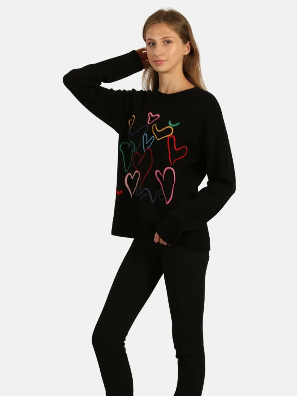 Vicci Germany Pullover & Strickjacken<Damen Pullover schwarz bedruckt