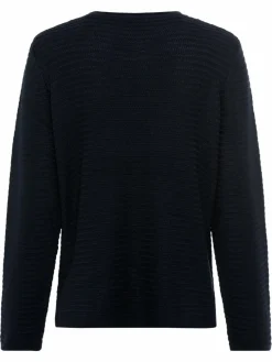 Olsen Pullover & Strickjacken<Damen Pullover blau uni