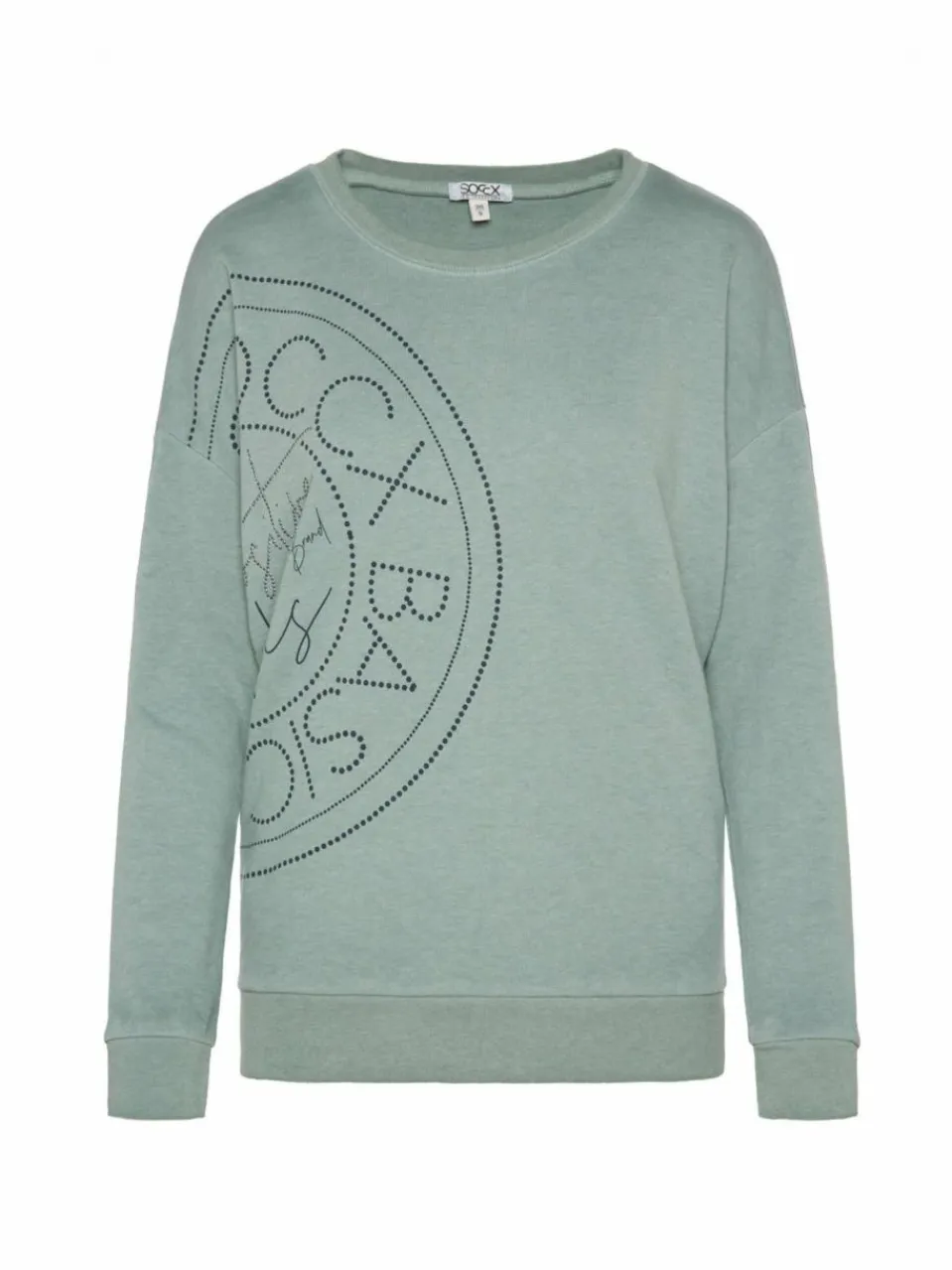 Soccx Sweatshirts & Sweatjacken<Damen Pullover mint bedruckt