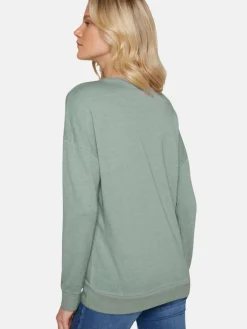 Soccx Sweatshirts & Sweatjacken<Damen Pullover mint bedruckt