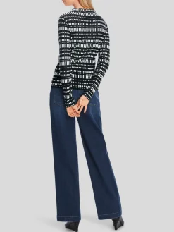 Marc Cain Pullover & Strickjacken<Damen Pullover blau gemustert