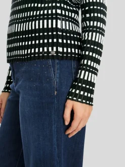 Marc Cain Pullover & Strickjacken<Damen Pullover blau gemustert