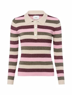 Nümph Pullover & Strickjacken<Damen Pullover - Numoras rosa beige gestreift
