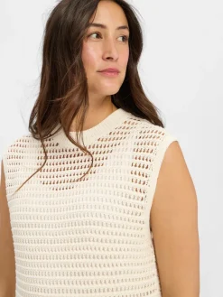 Drykorn Pullover & Strickjacken<Damen Pullunder - Ofely ecru uni