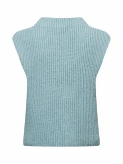 Opus Pullover & Strickjacken<Damen Pullunder - Pipeti hellblau meliert