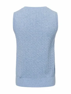 Tommy Hilfiger Pullover & Strickjacken<Damen Pullunder mit Wollanteil - MMTalli hellblau uni