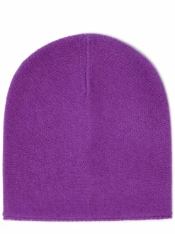 Marie Lund Mützen & Hüte<Damen Pure Cashmere Mütze purple uni