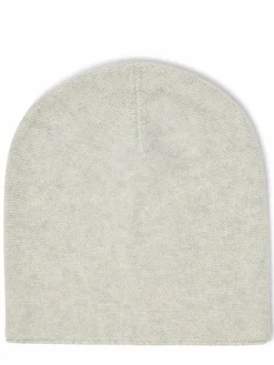 Marie Lund Mützen & Hüte<Damen Pure Cashmere Mütze hellgrau meliert