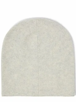 Marie Lund Mützen & Hüte<Damen Pure Cashmere Mütze hellgrau meliert