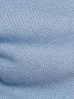 Franco Callegari Pullover & Strickjacken<Damen Pure Cashmere Pullover hellblau uni