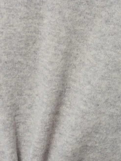 Franco Callegari Pullover & Strickjacken|Shirts & Tops<Damen Pure Cashmere Strickshirt hellgrau meliert