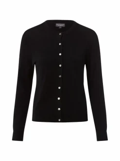 Franco Callegari Pullover & Strickjacken<Damen Pure Cashmere Strickjacke schwarz uni