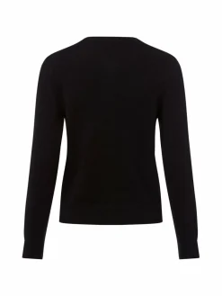 Franco Callegari Pullover & Strickjacken<Damen Pure Cashmere Strickjacke schwarz uni