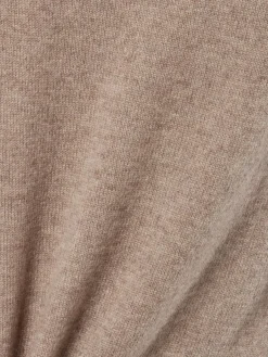 Franco Callegari Pullover & Strickjacken|Shirts & Tops<Damen Pure Cashmere Strickshirt kitt schlamm meliert