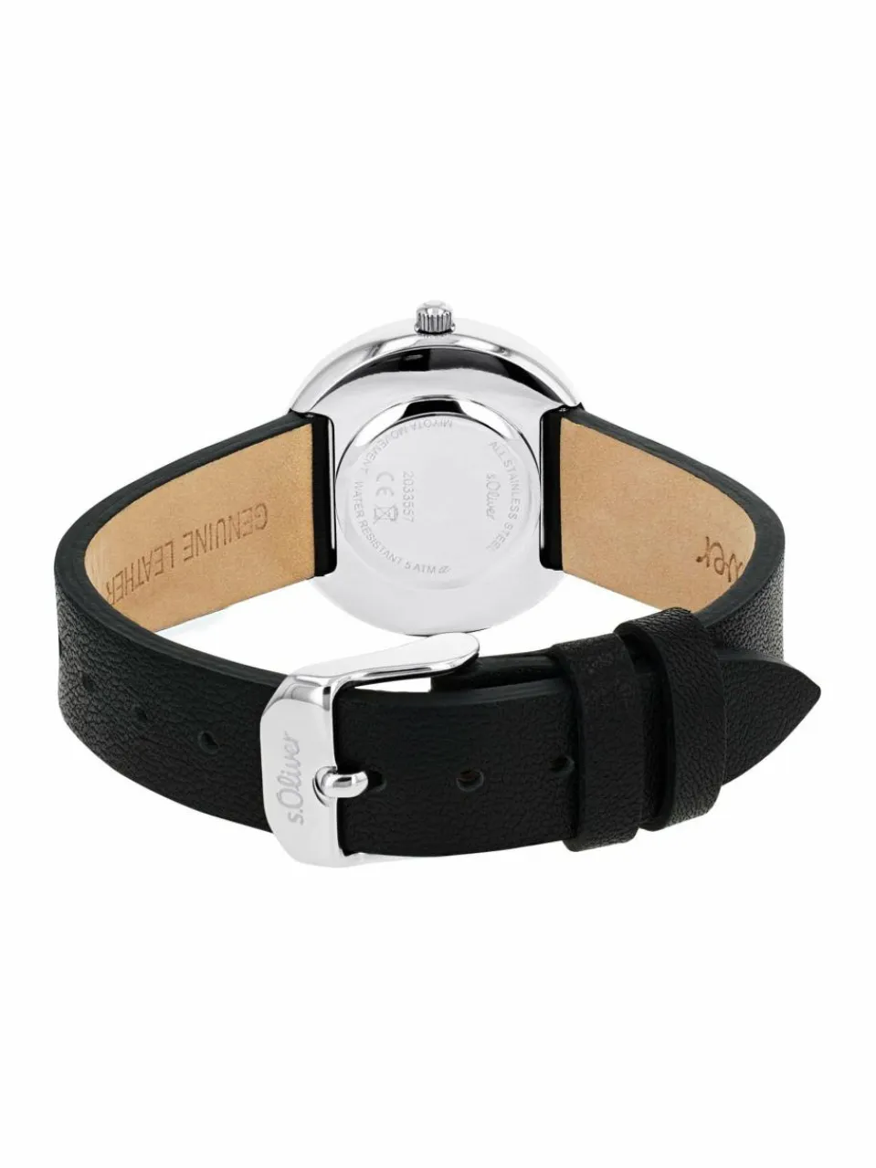 s.Oliver Uhren<Damen Quarzuhr beige uni