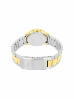 s.Oliver Uhren<Damen Quarzuhr gold uni