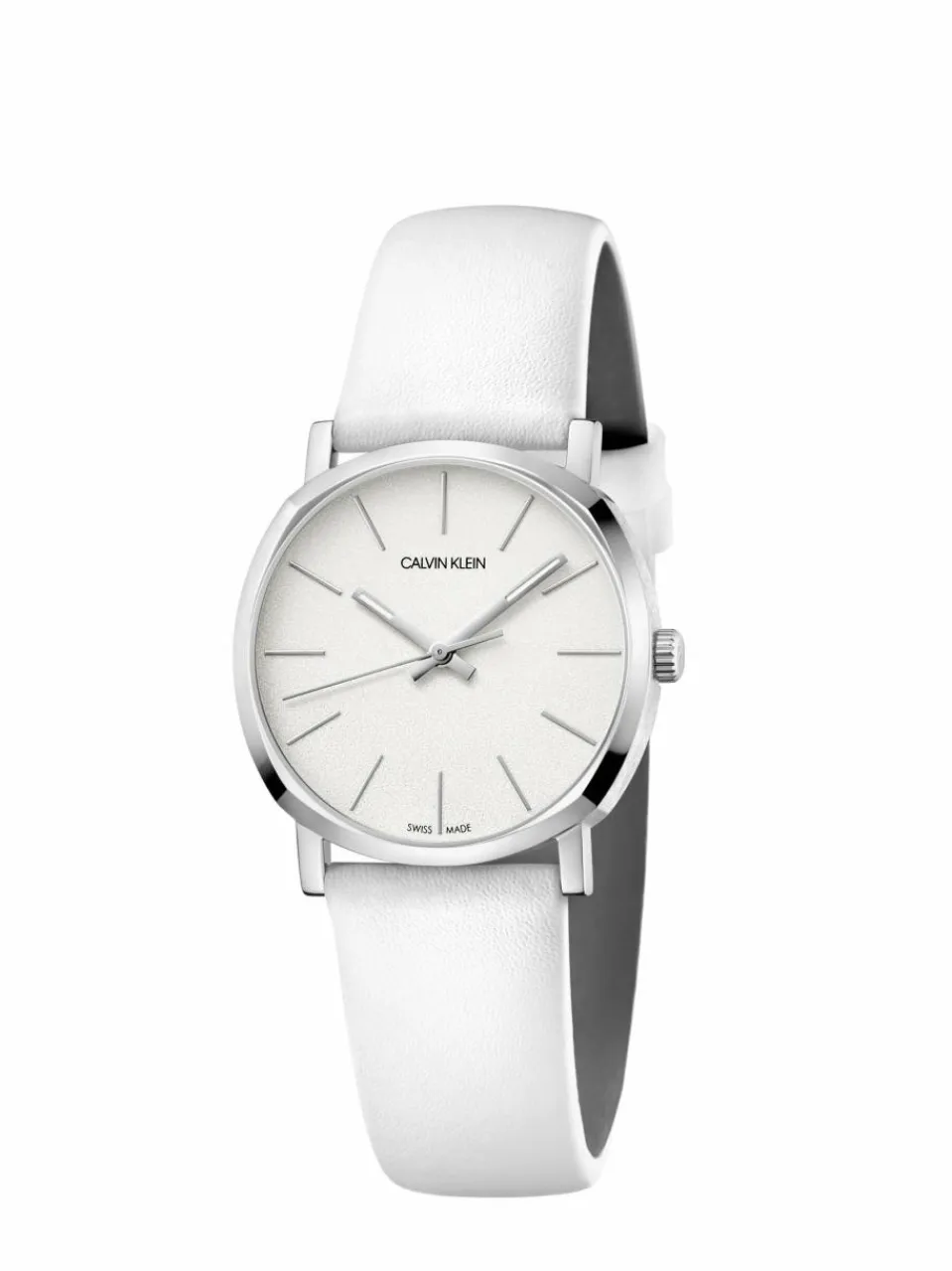 Calvin Klein Uhren<Damen Quarzuhr - K8Q331L2 weiß uni