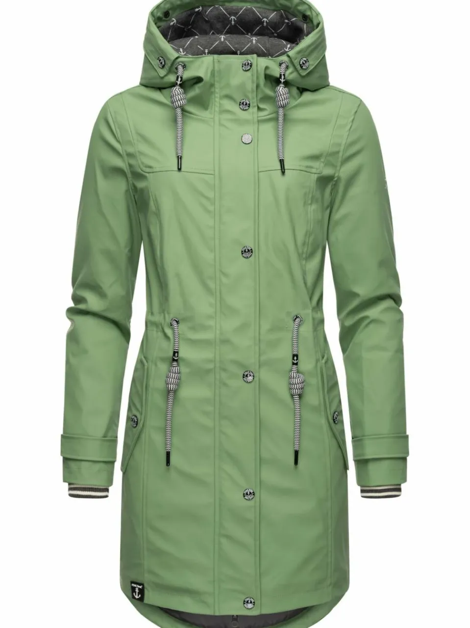 Peak Time Jacken & Westen<Damen Regenjacke - L60042 grün uni