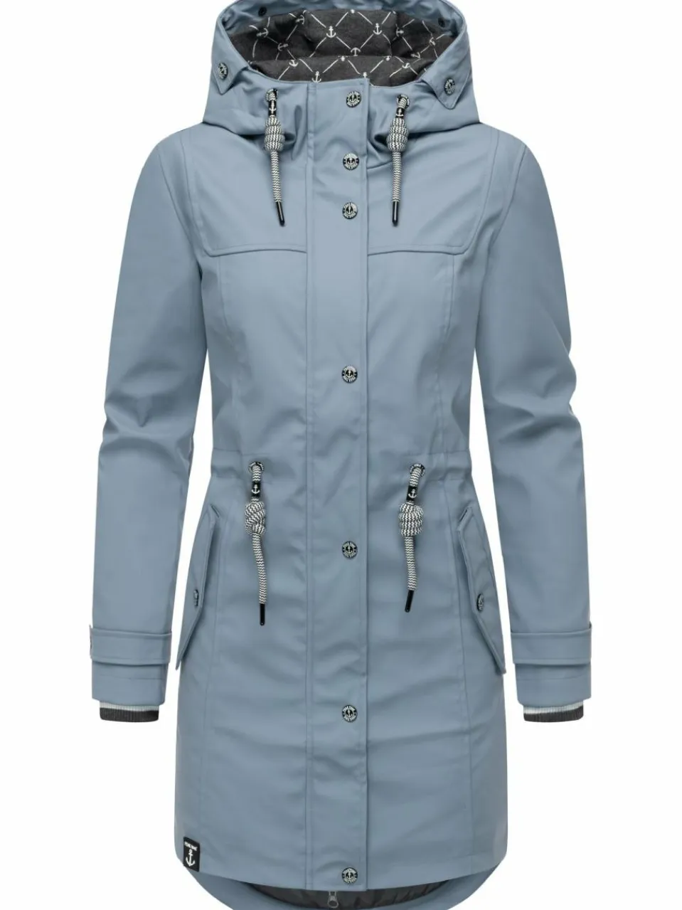 Peak Time Jacken & Westen<Damen Regenjacke - L60042 hellblau uni