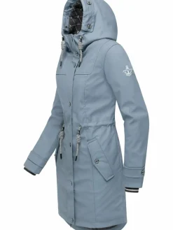 Peak Time Jacken & Westen<Damen Regenjacke - L60042 hellblau uni