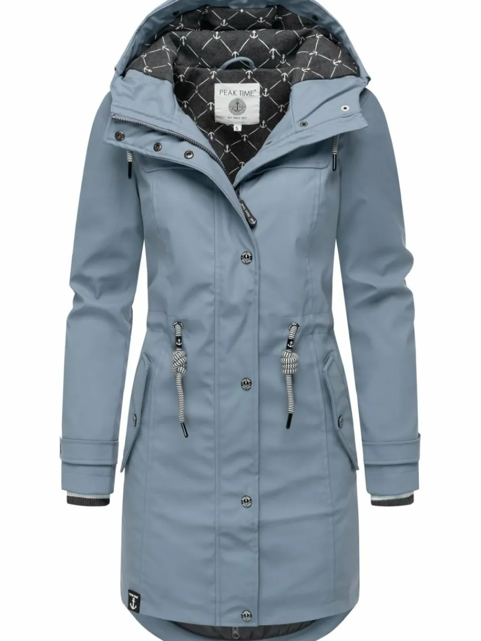 Peak Time Jacken & Westen<Damen Regenjacke - L60042 hellblau uni