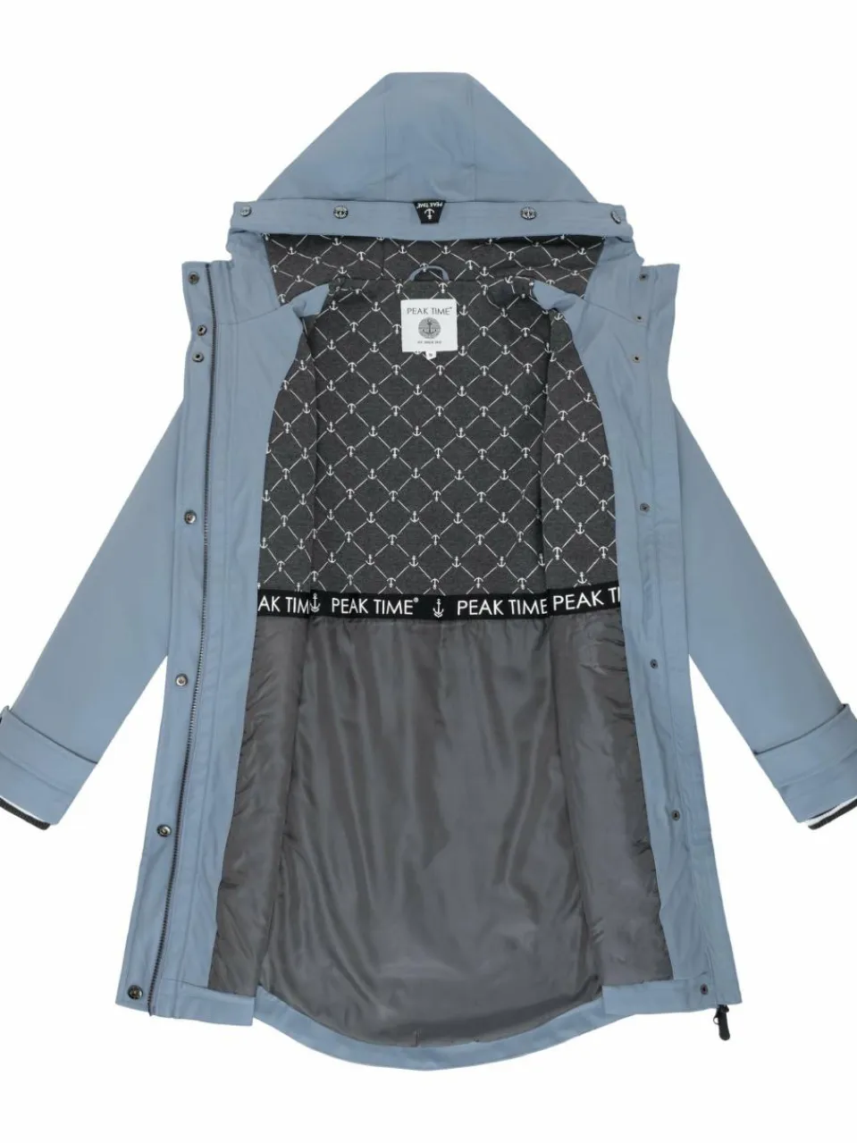 Peak Time Jacken & Westen<Damen Regenjacke - L60042 hellblau uni