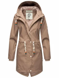 Navahoo Jacken & Westen<Damen Regenjacke - Tropical Storm OO taupe uni