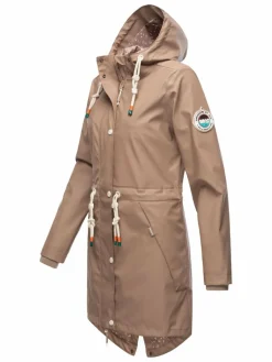 Navahoo Jacken & Westen<Damen Regenjacke - Tropical Storm OO taupe uni