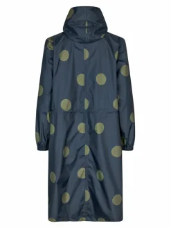 Masai Jacken & Westen<Damen Regenmantel blau gemustert