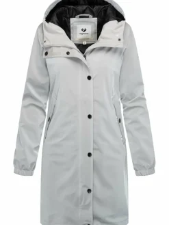 Ragwear Jacken & Westen<Damen Regenmantel - Husty Rainy hellgrau uni