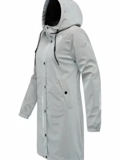 Ragwear Jacken & Westen<Damen Regenmantel - Husty Rainy hellgrau uni