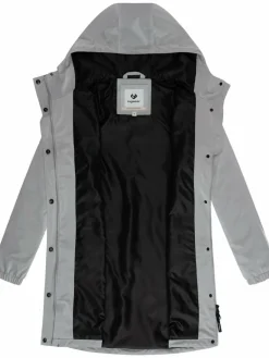 Ragwear Jacken & Westen<Damen Regenmantel - Husty Rainy hellgrau uni
