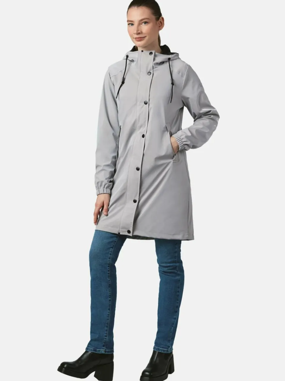 Ragwear Jacken & Westen<Damen Regenmantel - Husty Rainy hellgrau uni