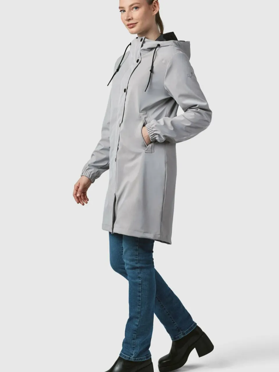 Ragwear Jacken & Westen<Damen Regenmantel - Husty Rainy hellgrau uni