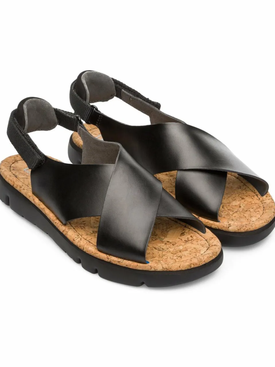 Camper Sandalen & Sandaletten<Damen Riemchensandalen - Oruga schwarz uni