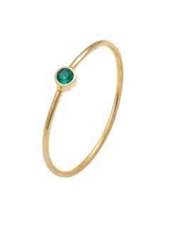 Elli Schmuck<Damen Ring grün uni