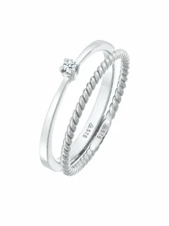 Elli Diamonds Schmuck<Damen Ring silber uni