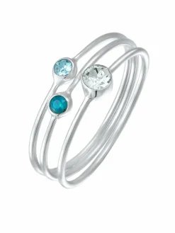 Elli Schmuck<Damen Ring blau uni