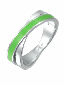 Elli Schmuck<Damen Ring grün uni