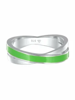 Elli Schmuck<Damen Ring grün uni