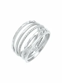 Elli Schmuck<Damen Ring silber uni