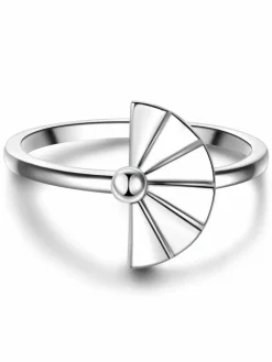Glanzstücke München Schmuck<Damen Ring - Fächer silber uni