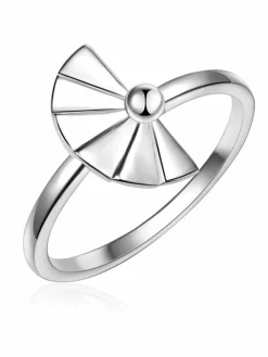Glanzstücke München Schmuck<Damen Ring - Fächer silber uni