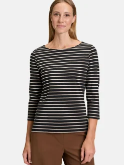 Betty Barclay Shirts & Tops<Damen Ringelshirt schwarz mehrfarbig gestreift