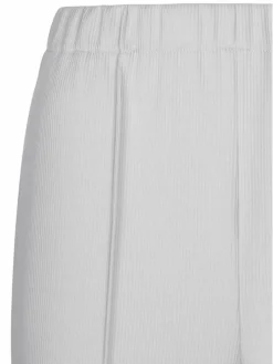 Goldner Hosen<Damen Rippenhose - Trageangenehme Rippenhose silber uni