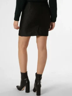 Marie Lund Röcke<Damen Rock schwarz strukturiert