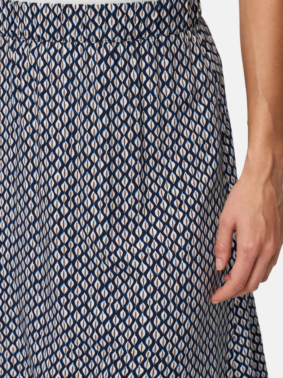 zero Röcke<Damen Rock blau gemustert